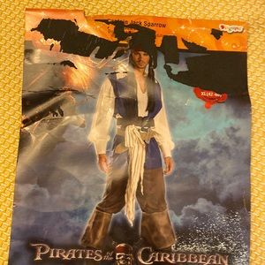 Halloween -Jack Sparrow costume with 2 wigs